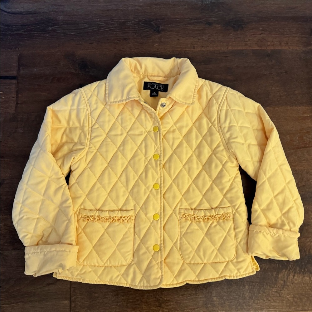 Place Kids Quilted Light Yellow Puffer Jacket